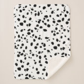 Dalmatische vlekken patroon sherpa deken (Voorkant)