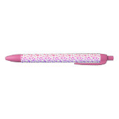 Dalmatische Vlekken Print Patroon Roze Blauwe Inkt Pen (Bodem)