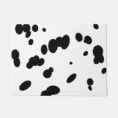 Dalmatische vlekken Zwart-wit hondenbont Print Deurmat (Voorkant)