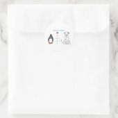Dalmatische vrede op aarde ronde sticker (Tas)