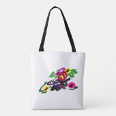 Dalmatische vreugde bloemen tote bag (Achterkant)