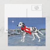 Dalmatische Winter Nacht Briefkaart (Voorkant / Achterkant)