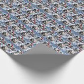 Dalmatische Winter Wonderland Kerstvreugde Cadeaupapier (Hoek)
