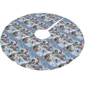 Dalmatische Winter Wonderland Kerstvreugde Kerstboom Rok (Gekanteld)