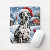 Dalmatische Winter Wonderland Kerstvreugde Muismat (Met muis)