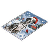 Dalmatische Winter Wonderland Kerstvreugde Notitieboek (Linkerzijde)