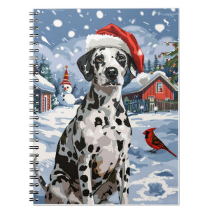 Dalmatische Winter Wonderland Kerstvreugde Notitieboek