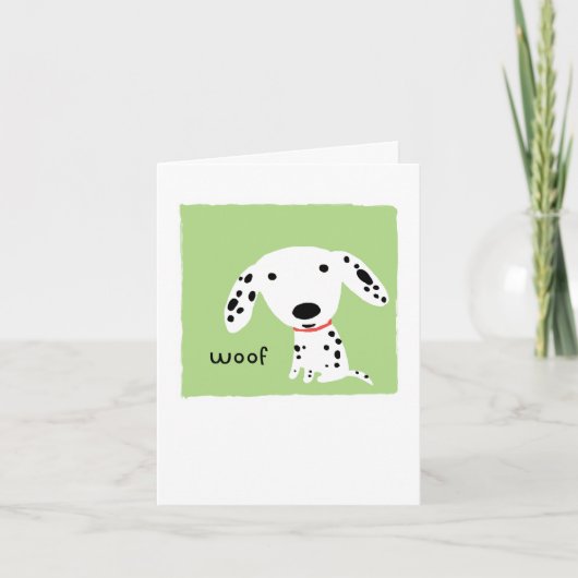Dalmatische Woef Kaart (Voorkant)