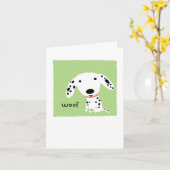 Dalmatische Woef Kaart (Gele Bloem)