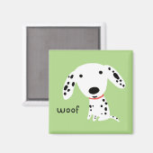 Dalmatische Woef Magneet (Voorkant / Achterkant)