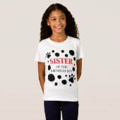 Dalmatische woordzuster van de Birthday Boy/Girl T-shirt (Voorkant volledig)
