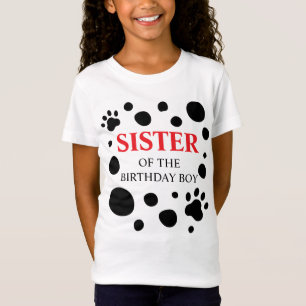 Dalmatische woordzuster van de Birthday Boy/Girl T-shirt