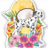 Dalmatische Zomer grappig shirt Sticker (Voorkant)