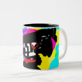 Dalmatische zomer stropdas droog tweekleurige koffiemok (Voorkant rechts)