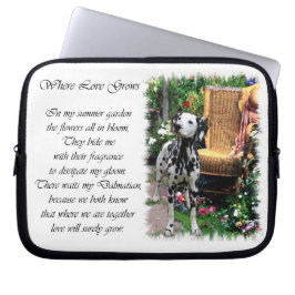 Dalmatische zomertuin laptop sleeve