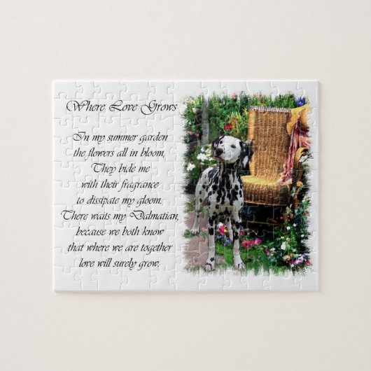 Dalmatische zomertuin legpuzzel (Horizontaal)