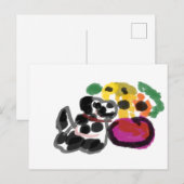 Dalmatische zonnebloemen briefkaart (Voorkant / Achterkant)