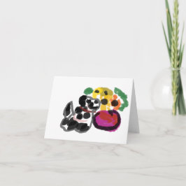 Dalmatische zonnebloemen kaart