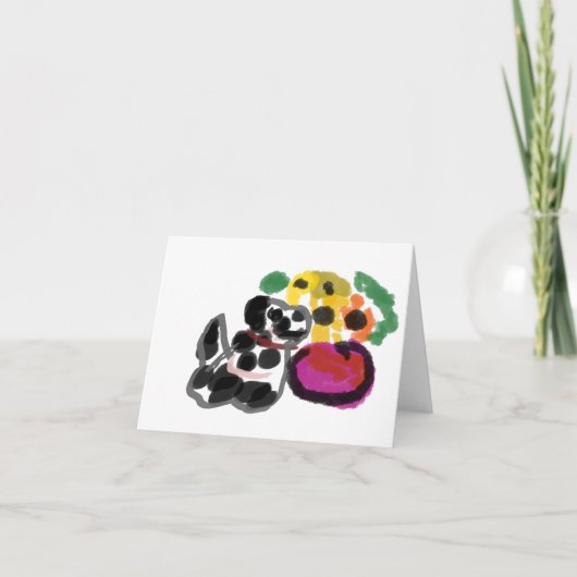 Dalmatische zonnebloemen kaart (Voorkant)