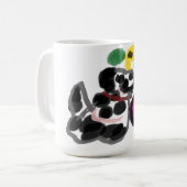 Dalmatische zonnebloemen koffiemok (Voorkant links)