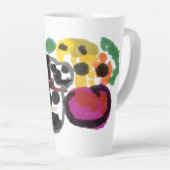 Dalmatische zonnebloemen latte mok (Rechterhoek)