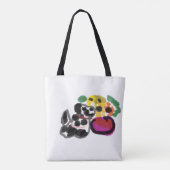 Dalmatische zonnebloemen tote bag (Achterkant)