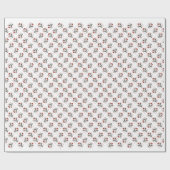 Dalmatische (zwart) Santa Paws Cadeaupapier (Vlak)