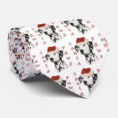 Dalmatische (zwart) Santa Paws Stropdas (Opgerold)