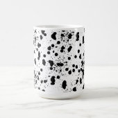 Dalmatische zwart-wit print patroon koffiemok (Center)