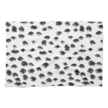 Dalmatische zwart-wit stippen Dierenprint