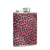 Dalmatische zwarte en rode afdrukken heupfles (Rechts)