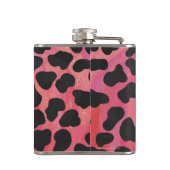 Dalmatische zwarte en rode afdrukken heupfles (Achterkant)