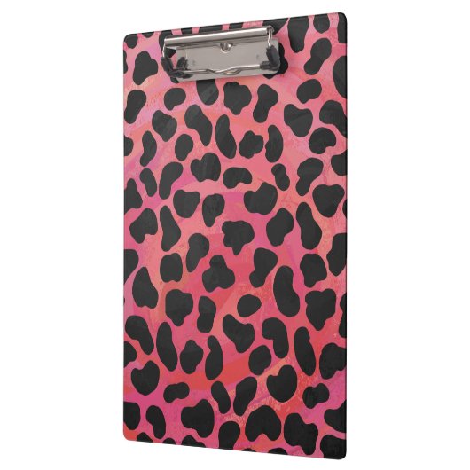 Dalmatische zwarte en rode afdrukken klembord (Links)