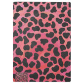 Dalmatische zwarte en rode afdrukken klembord (Achterkant)