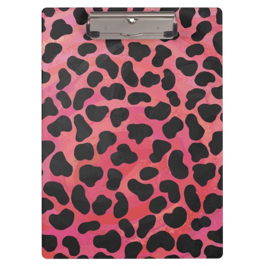 Dalmatische zwarte en rode afdrukken klembord (Voorkant)