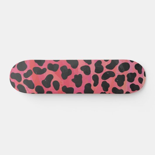 Dalmatische zwarte en rode afdrukken persoonlijk skateboard (Horizontaal)