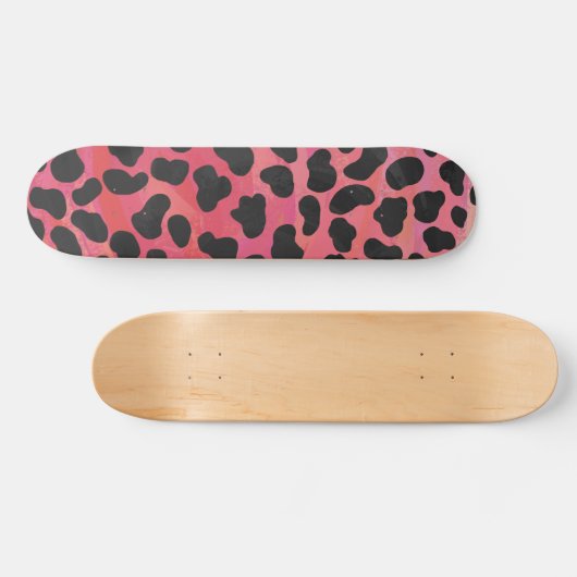 Dalmatische zwarte en rode afdrukken persoonlijk skateboard (Horizontaal)