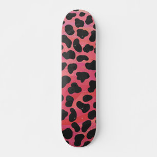 Dalmatische zwarte en rode afdrukken persoonlijk skateboard