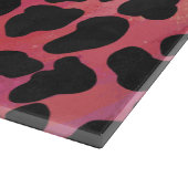 Dalmatische zwarte en rode afdrukken snijplank (Hoek)