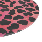 Dalmatische zwarte en rode afdrukken snijplank (Hoek)