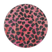 Dalmatische zwarte en rode afdrukken snijplank (Voorkant)