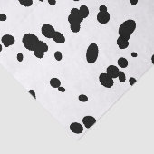 Dalmatische zwarte en witte vlekkerige hondenvacht tissuepapier (Detail)