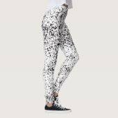 Dalmatische zwarte Leggings (Rechts)