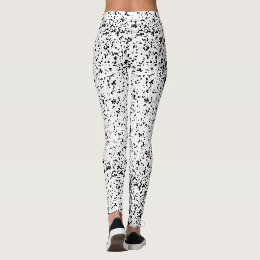 Dalmatische zwarte Leggings (Achterkant)