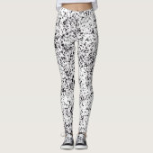 Dalmatische zwarte Leggings (Voorkant)