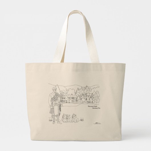Dalmunzie Castle, Highlander, Westies Tote Tas (Achterkant)