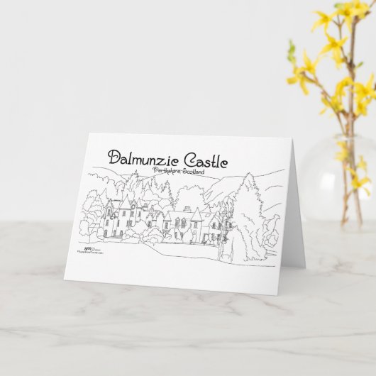 Dalmunzie Castle Kaart (Gele Bloem)