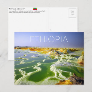 Dalol, Ethië Reisansichtkaart Briefkaart