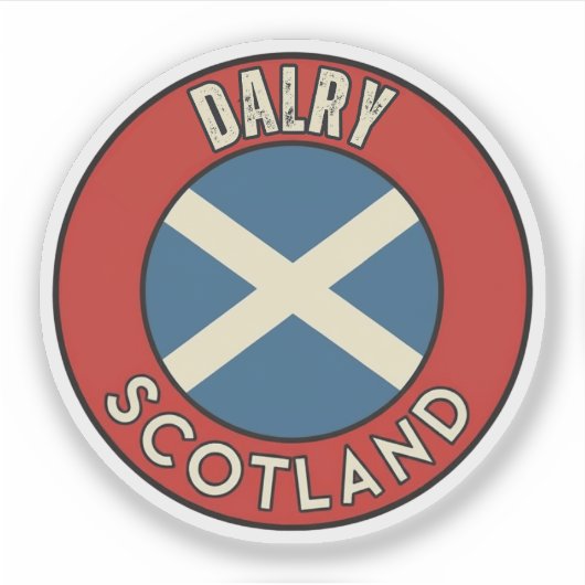 Dalry, Schotland Sticker (Voorkant)