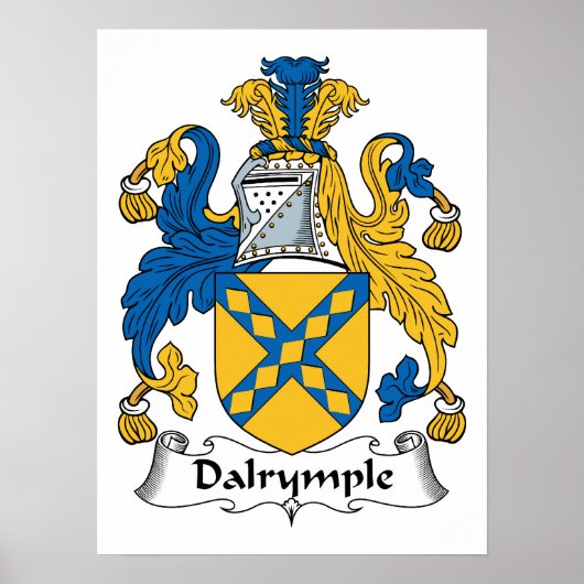Dalrymple Family Crest Poster (Voorkant)